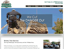 Tablet Screenshot of brinkotreeservice.com
